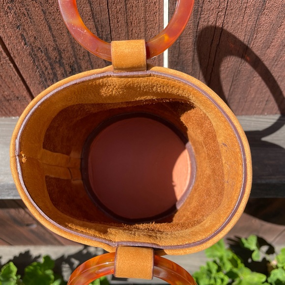 Simon Miller Bonsai Mini Nubuck Bucket Bag with tortoiseshell handle - Picture 3 of 5